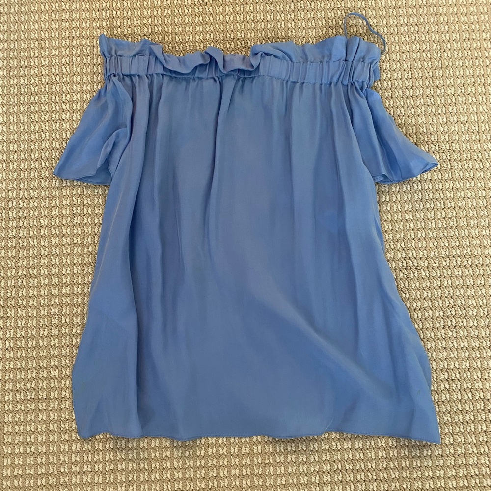Sandro light blue off the shoulder top - SUMMER SALE!